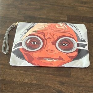 Orange and Gray Character Clutch
